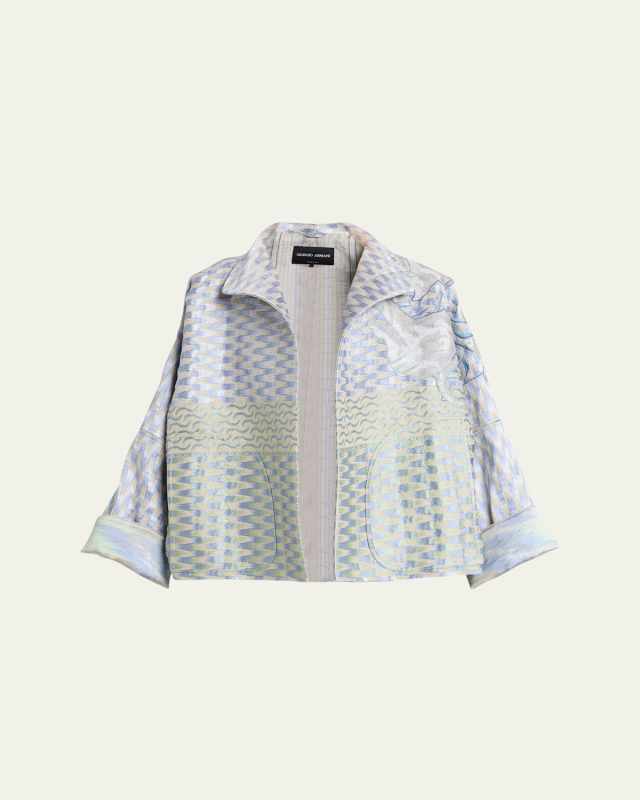 Woven Caban Coat